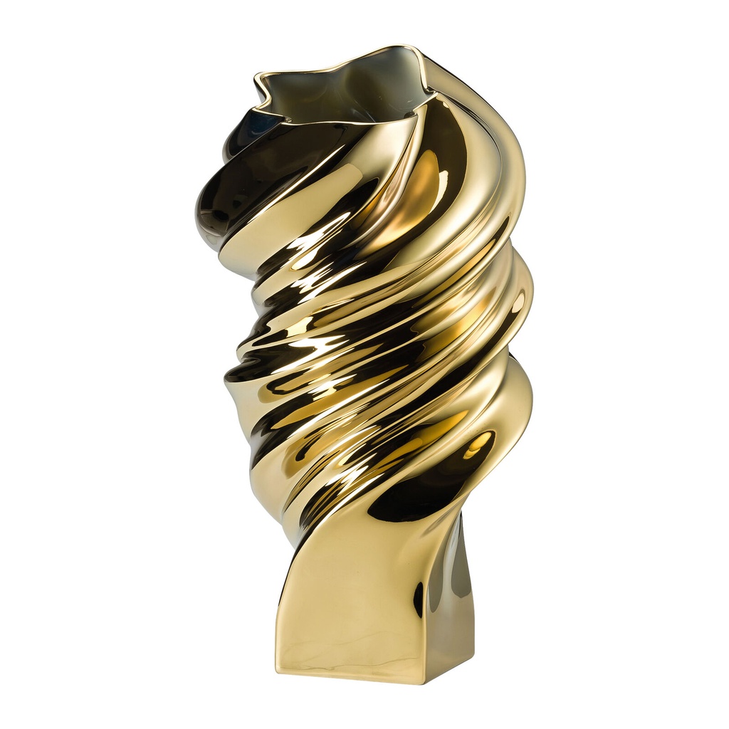 ROSENTHAL Squall Gold Titanisierte Vase 32 cm