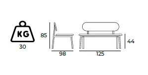 Bonna Sofa Couch Bank Gastronomie Größe.webp