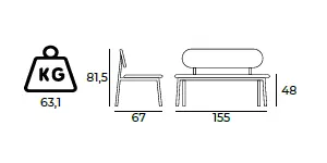 Carmen sofa bank gastronomie.webp