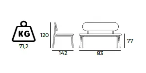 Chandra Sofa Bank Gastronomie Größe.webp