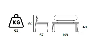 dario bank sofa gastronomie Größe.webp