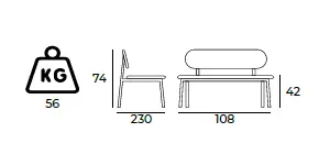 Eftelya Sofa Bank Gastronomie Größe.webp