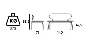 Nevada sofa bank gastronomie größe.webp