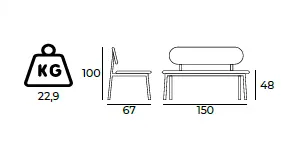 Roxy Bank Sofa Gastronomie Größe.webp