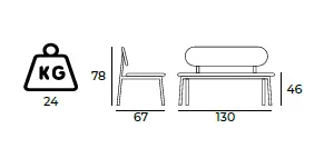 Valente Bank Sofa Gastronomie Größe.webp