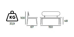 Vera Sofa Bank Gastronomie Größe.webp