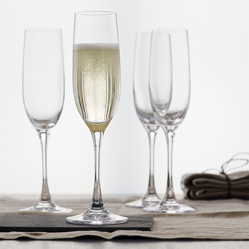 Spiegelau Vino Grande Champagnerglas, Champagnerflöte, 4er-Set