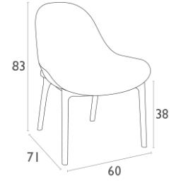 Sky Lounge Gartensessel - zerlegbar - Kunststoff