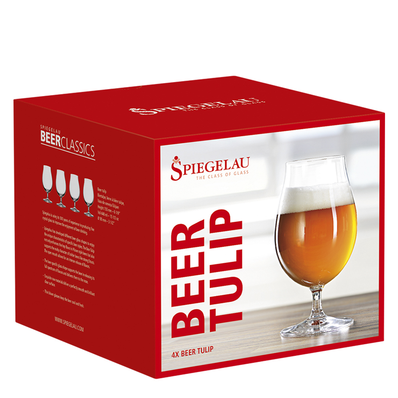 Spiegelau Beer Classics Biertulpe im Geschenkkarton, 4er-Set