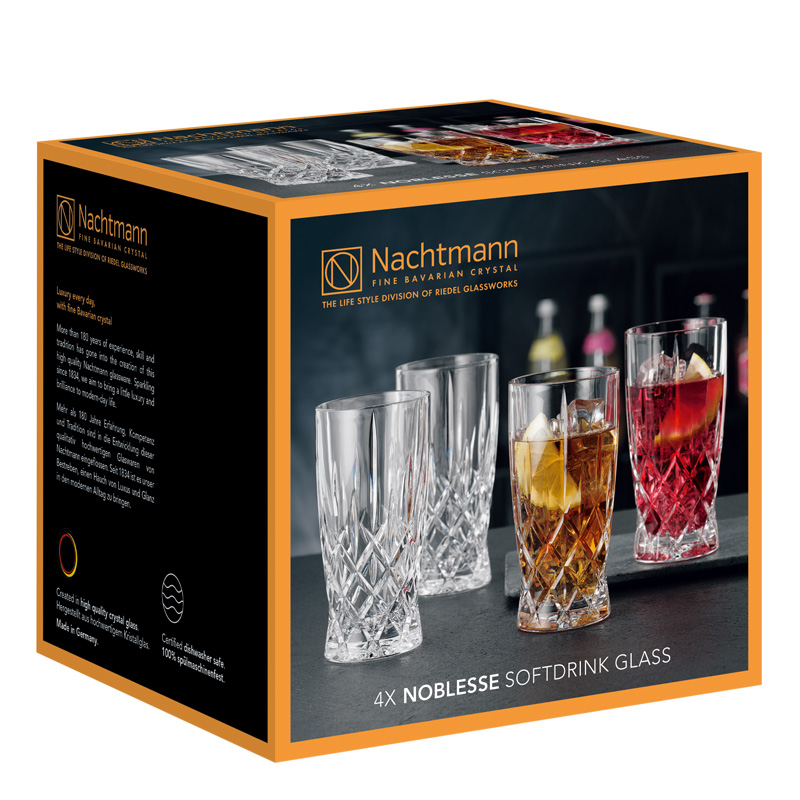 NACHTMANN Noblesse Softdrinkglas, Bierglas, 4er-Set