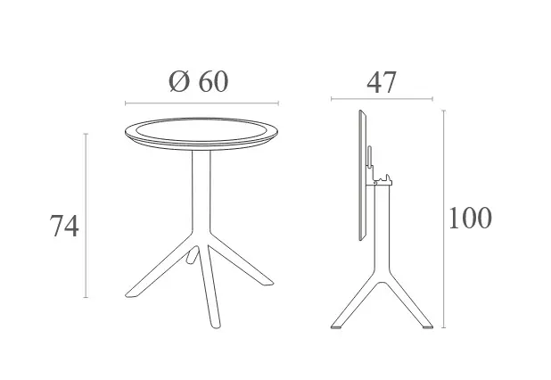 Sky Tisch Ø60 faltbar.webp