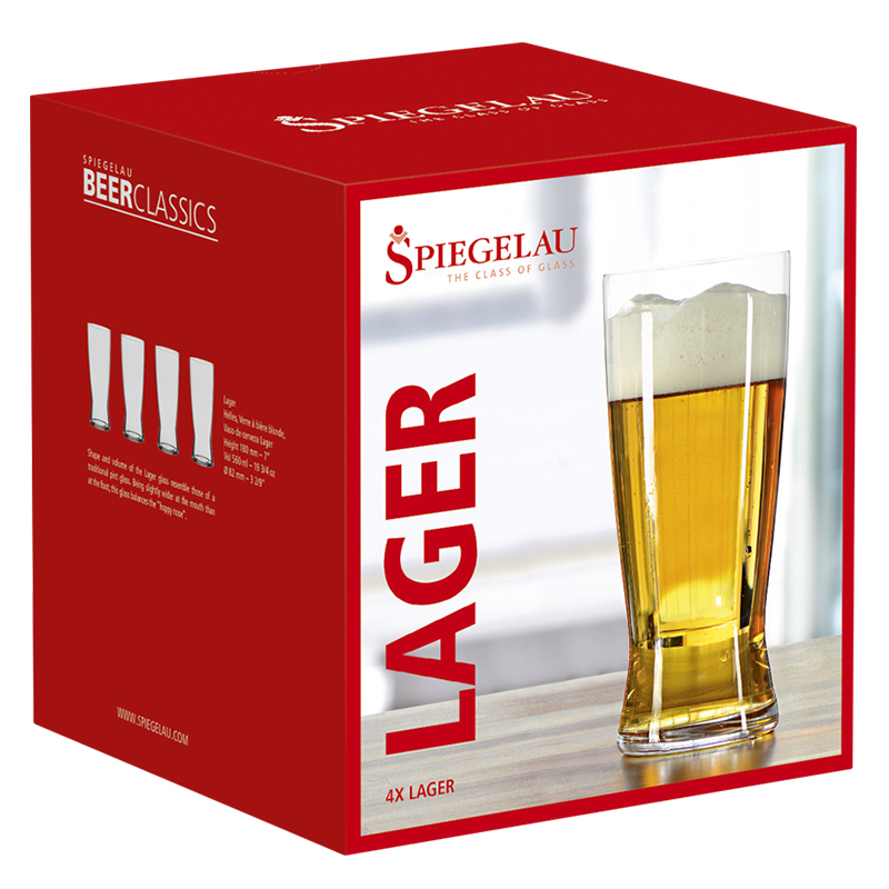 SPIEGELAU Beer Classics Helles 0,5 l im Geschenkkarton, 4er-Set