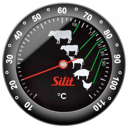 SILIT Sensero Bratenthermometer, Ø 6,2 cm, Edelstahl