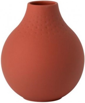 Manufacture Collier terre kleine Vase, Perle, 11x11x12cm
