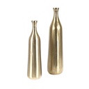 [79365.046] Flasche &quot;Schliff&quot;, Metall, gold 46cm