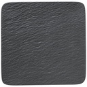 Manufacture Rock quadratische/r Servierplatte/Gourmetteller, schwarz/grau, 32,5 x 32,5 x 1,5 cm    VILLEROY &amp; BOCH