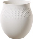 Manufacture Collier blanc Vase Perle groß 16,5x16,5x17,5cm   VILLEROY &amp; BOCH