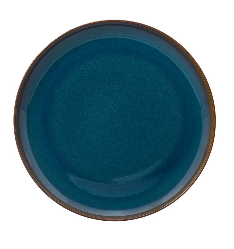 Crafted Denim Speiseteller, blau, 26 cm