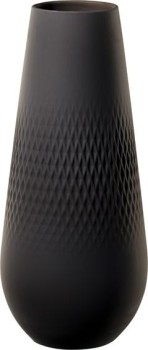 VILLEROY &amp; BOCH Manufacture Collier noir Vase Carré hoch, 11,5 x 11,5 x 26 cm
