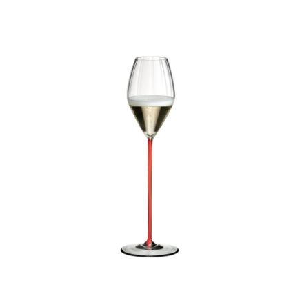 RIEDEL HIGH PERFORMANCE CHAMPAGNE GLASS RED