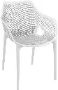 Air XL Gartensessel - mit Armlehne - Kunststoff - stapelbar