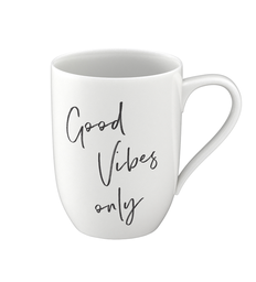 [1016219663] Becher mit Henkel Good Vibes only 0,34l like by Villeroy &amp; Boch