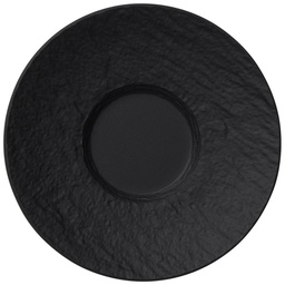 [1042391430] Manufacture Rock Espresso-Untertasse, schwarz/grau, 12 x 12 x 2 cm   VILLEROY &amp; BOCH