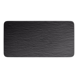 [1042392281] Manufacture Rock rechteckige Servierplatte, schwarz/grau, 35 x 18 x 1 cm   VILLEROY &amp; BOCH