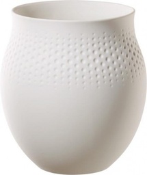 [1016815511] Manufacture Collier blanc Vase Perle groß 16,5x16,5x17,5cm   VILLEROY &amp; BOCH