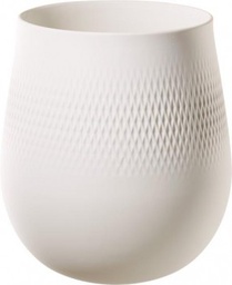 [1016815512] Manufacture Collier blanc Vase Carré groß 20,5x20,5x22,5cm   VILLEROY &amp; BOCH