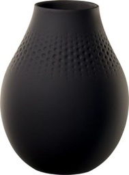 [1016825513] Manufacture Collier noir Vase Perle hoch 16x16x20cm   VILLEROY &amp; BOCH