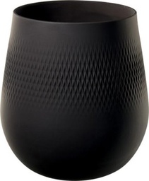 [1016825512] Manufacture Collier noir Vase Carré groß 20,5x20,5x22,5cm   VILLEROY &amp; BOCH