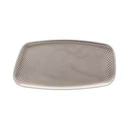 [10540-405201-12437] ROSENTHAL Junto Pearl Grey Platte    30 x 15 cm