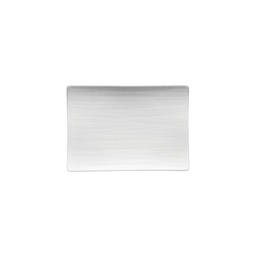 [12382] ROSENTHAL Mesh Weiss Platte Flach 18x13 cm
