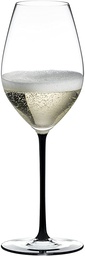 [4900/28B] RIEDEL Fatto A Mano Champagne Wine Glass Schwarz