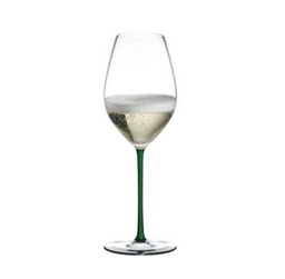 [4900/28G] RIEDEL Fatto A Mano Champagner Weinglas Grün