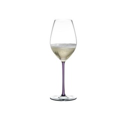 [4900/28V] FATTO A MANO CHAMPAGNE WINE GLASS OPALVIOLETT