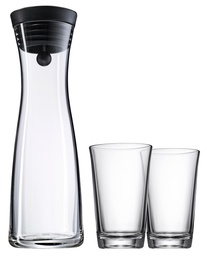 [617709994] WMF Basic Set Wasserkaraffe mit 2 Gläsern