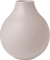 [1016865516] VILLEROY &amp; BOCH Manufacture Collier Vase, 11 x 12 cm, Perle, Beige